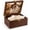 Brown-P, variant on Larger Wooden Memory Wedding Boxes With Hinged - Decorative Storage Box With a Hinge For Letter Time Capsule - Wooden Boxes,5.3"*8.6"*11.7" - White