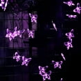 thumbnail image 2 of Huiyi Butterfly String Lights, 11m 60LED Outdoor Solar Powered String Light 8Mode Indoor for Lighting for Lawn Patio Wedding Party Deco, 2 of 8
