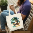 thumbnail image 4 of Shetland Sheepdog Hello Summer Beach Theme with Sunglasses and Tropical Cocktail Canvas Tote Bag Sheltie Dog Lover Gifts Reusable Shopping Grocery Bag - 00009, 4 of 5