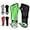 GREEN BLACK, variant on Vizari Matera Soccer Shin Guards with Ankle Protection for Kids, Youth, and Adults | Lightweight and Durable Gear for Ages 3+ - BLACK/WHITE, L