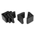 thumbnail image 1 of 5Pcs Protectores de Esquinas de Piso de Goma Negra para Muebles, Cubiertas de Patas de Ángulo Recto 25 x 25 x 3mm, 1 of 7