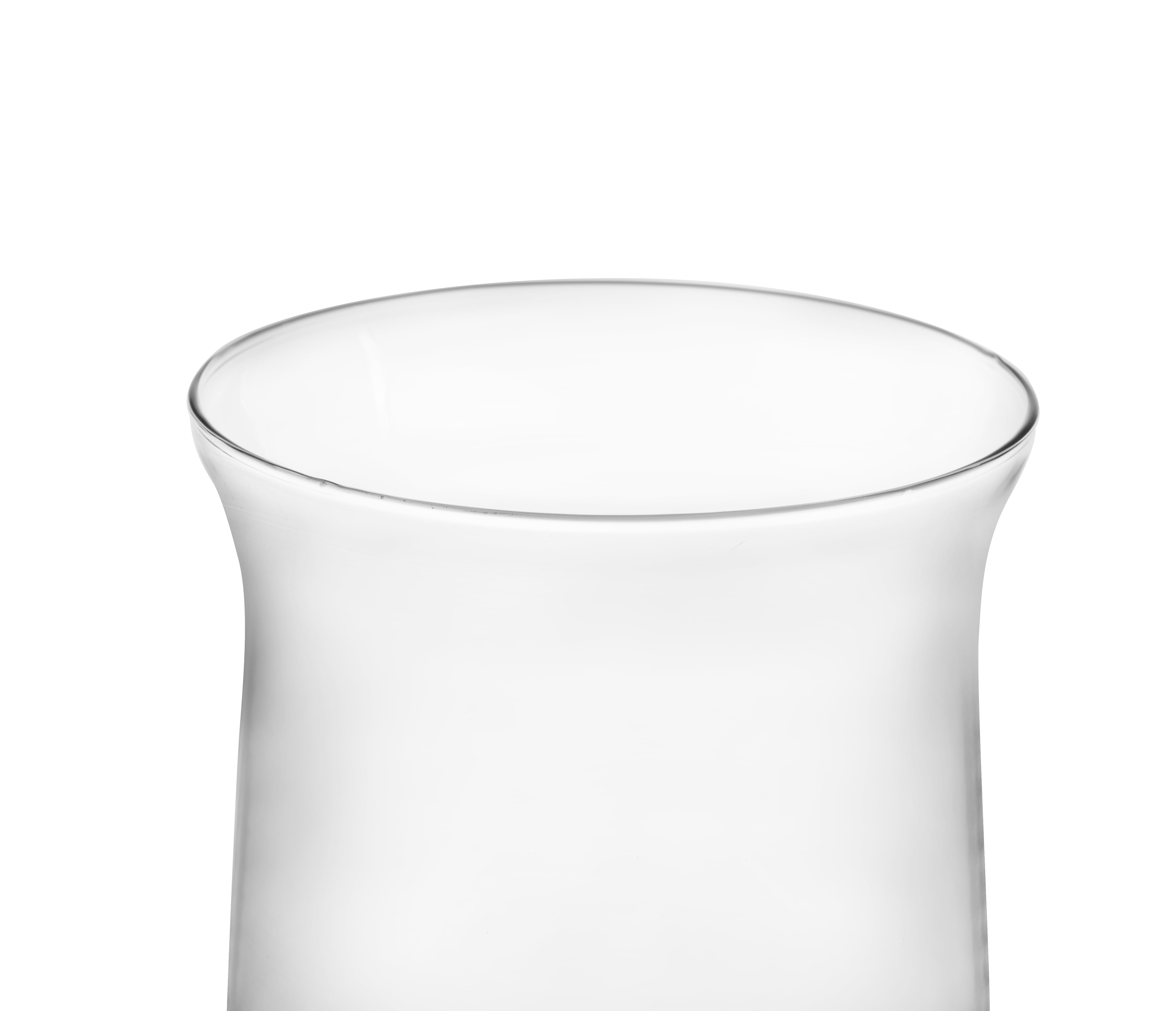 Libbey Clear Glass 8" Hurricane Floral Vase