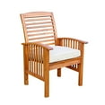 thumbnail image 3 of Acacia Wood Simple Patio 4-Piece Dining Set - Brown, 3 of 6