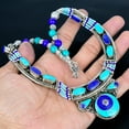 thumbnail image 4 of Lapis Lazuli Turquoise Handmade 925 Sterling Silver Nepali Necklace 18" VJ 6863, 4 of 5
