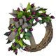 thumbnail image 3 of Guirnalda de tulipanes de primavera Decorativo año redondo Puerta Colgando Cobertura media de seda con lazo de cinta para la boda Puerta de la Soledad corona de tulipanes, 3 of 10
