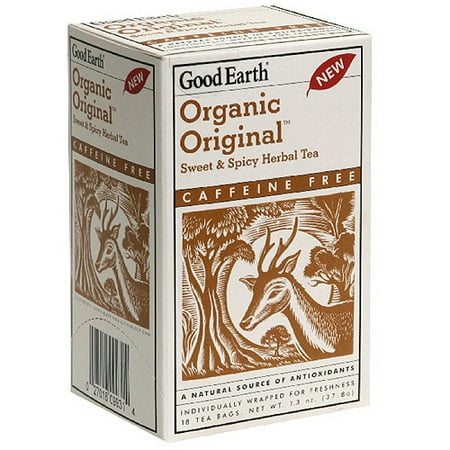 Good Earth Organic Original Sweet &amp; Spicy thé à base de plantes, 18ct (Pack de 6)
