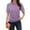 41#Purple, variant on GXIPO Cotton Polo Shirts for Women 3-Button Collared Short Sleeve Cool Uniform Tops Red M