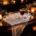 thumbnail image 5 of Bwomeauty Halloween Gifts, 1pc Halloween Web Mesh Table Runner 3mBlack Netting Cuttable Placemats Party Decor With For Dining Table Mantel Decorations, Holiday Decor, 5 of 6