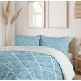 thumbnail image 6 of Ambesonne Vintage Duvet Cover Sets, Paisley Style, 2-Queen, Pale Slate Blue White, 6 of 7