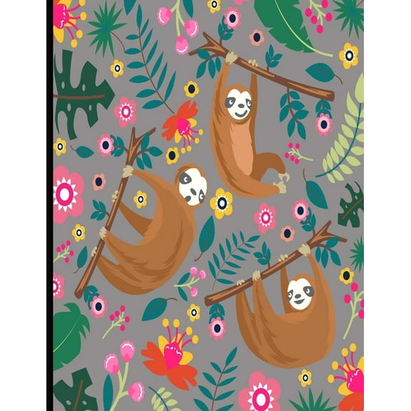 This Is My Super Cute Sloth Puzzle Book: Gray Cover Sloth Puzzle Book With 110 Pages. Tic Tac Toe, Hangman, 4 In A Row &, (Paperback)