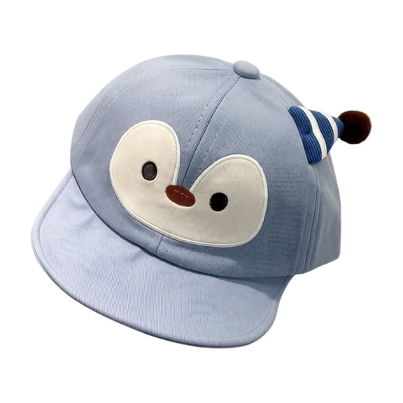 Unisex Baby Baseball Cap Penguin Cartoon Windproof Sun Protection Outdoor Play Newborn Infant Toddler Hat