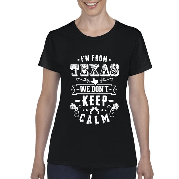 IWPF - Women's T-Shirt Short Sleeve, up to Women Size 3XL - I am From Texas TX Texas