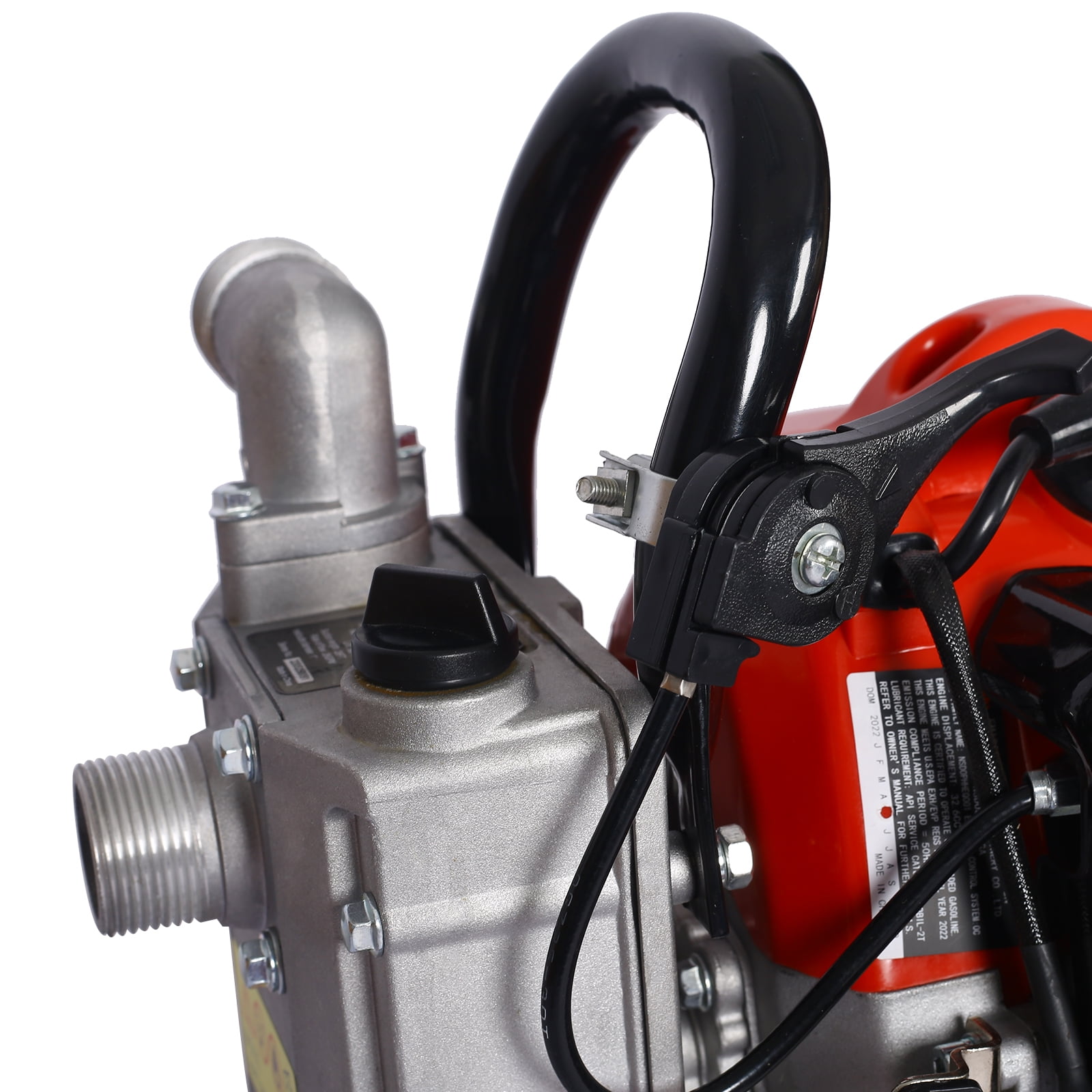 Gas Powered Water Transfer Pump,Portable Petrol High Flow for Garden Farm Irrigation,powerful 2s troke portable gas powered water transfer pump ,33cc 1.2HP 1inch ,EPA compliant