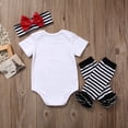 thumbnail image 4 of Newborn Baby Girls  Romper Bodysuit Tops Headband Summer Clothes, 4 of 5