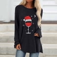 thumbnail image 1 of Pntutb, camisas informales florales de manga larga para mujer, jersey de cuello redondo liso, túnica holgada con estampado de puesta de sol, tops Pntutb Pntutb-1264, 1 of 7