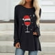 thumbnail image 1 of Pntutb, camisas informales florales de manga larga para mujer, jersey de cuello redondo liso, túnica holgada con estampado de puesta de sol, tops Pntutb Pntutb-1264, 1 of 7