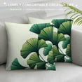 thumbnail image 3 of RUIYC Throw Pillow Cover Leaf Ginkgo Leaves Alternative Antioxidant Asia Pillowcase Home Decorative Square Pillow Case Cushion Cover, 3 of 5