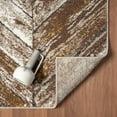 thumbnail image 6 of Luxe Weavers Geometric Beige Gold Rustic Wood Floor Area Rug 5x7 Carpet, 6 of 8