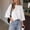 A1-White, variant on Yaruuzi 3/4 Length Sleeve Womens Tops Business Casual Outfits Fall Tops Fashion Clothing Oversized Blouses Crewneck T Shirts Elbow Length Tops Cute Tops Quarter Sleeve Tops Black L
