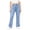 #01Blue, variant on Straight Leg Jeans for Women High Waist Stretch Boyfriend Baggy Jeans Colored Wide Leg Jean Mom Denim Palazzo Pants Brown M