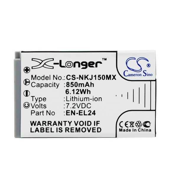 850mAh EN-EL24 VFB11901 Battery for NIKON 1 J5