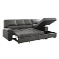 thumbnail image 6 of Lexicon Michigan Microfiber Sectional with Right Chaise in Dark Gray, 6 of 10