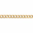 thumbnail image 3 of 14K Yellow Gold Jbsp's 7mm Semi-Solid Curb Link Chain (24 X 7) Made In South Africa 1328-24, 3 of 5