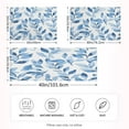 thumbnail image 2 of Satin Pillowcase Soft and Smooth Pillow Case for Hair and Skin Blue Watercolor Floral Leaves, 2 of 7