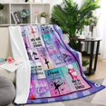 thumbnail image 2 of Dancer Gifts Blanket for Girls Ballet Gifts for Dance Teacher Lovers Birthday Gifts for Dancer Daughter Niece Women Soft Flannel Fleece Warm Cozy Lightweight Throw Blankets for Sofa Couch, 50x60, 2 of 6