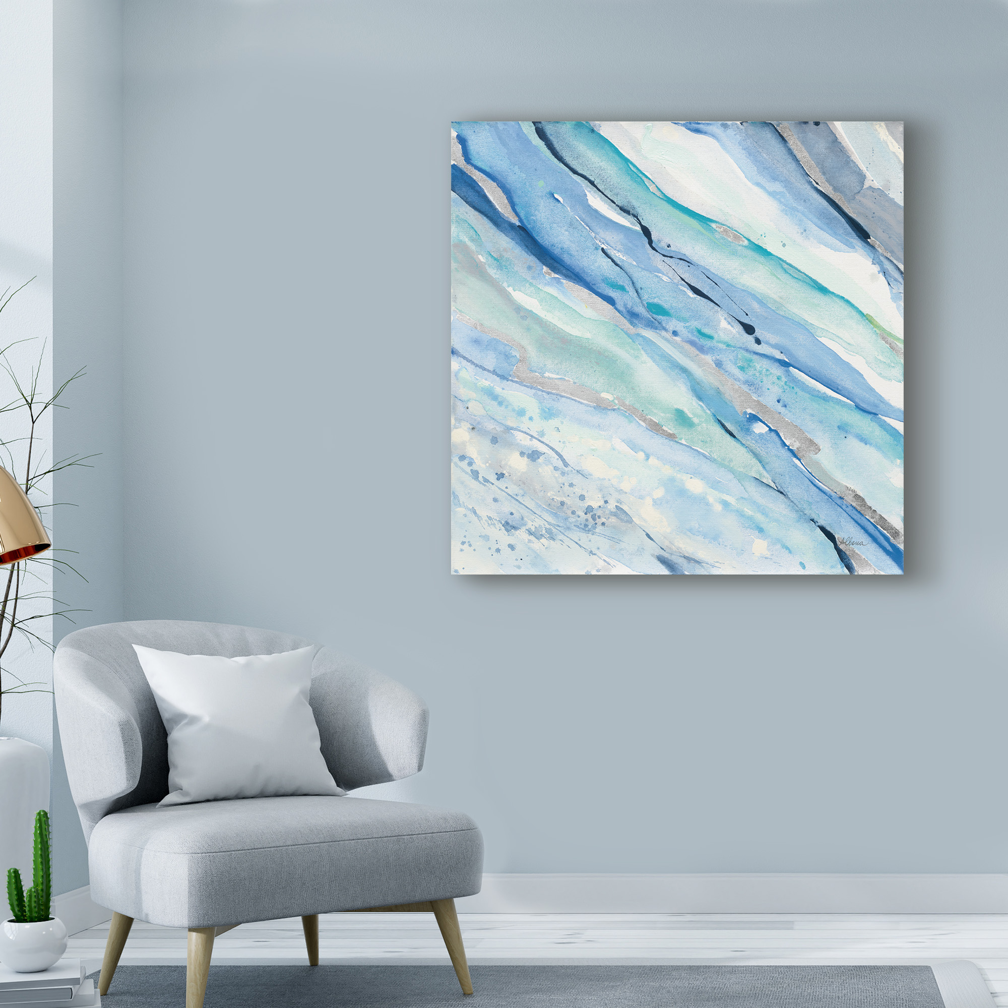 Trademark Fine Art 'Silver Spring I' Canvas Art by Albena Hristova