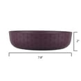 thumbnail image 5 of Mainstays - Purple Round Plastic Dinner Bowl, Interwoven Braided Etched, 42-Ounce, 5 of 6