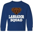 thumbnail image 3 of Inktastic Dog Chocolate Labrador Squad Long Sleeve Youth T-Shirt, 3 of 5