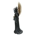 thumbnail image 6 of Winged Death Angel Grim Reaper with Scythe And Silver Toll Bell Figurine, 6 of 8