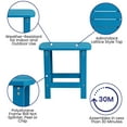 thumbnail image 5 of Flash Furniture Charlestown 3-Piece Poly Resin Wood Adirondack Chair and Side Table Set, Blue, 5 of 9
