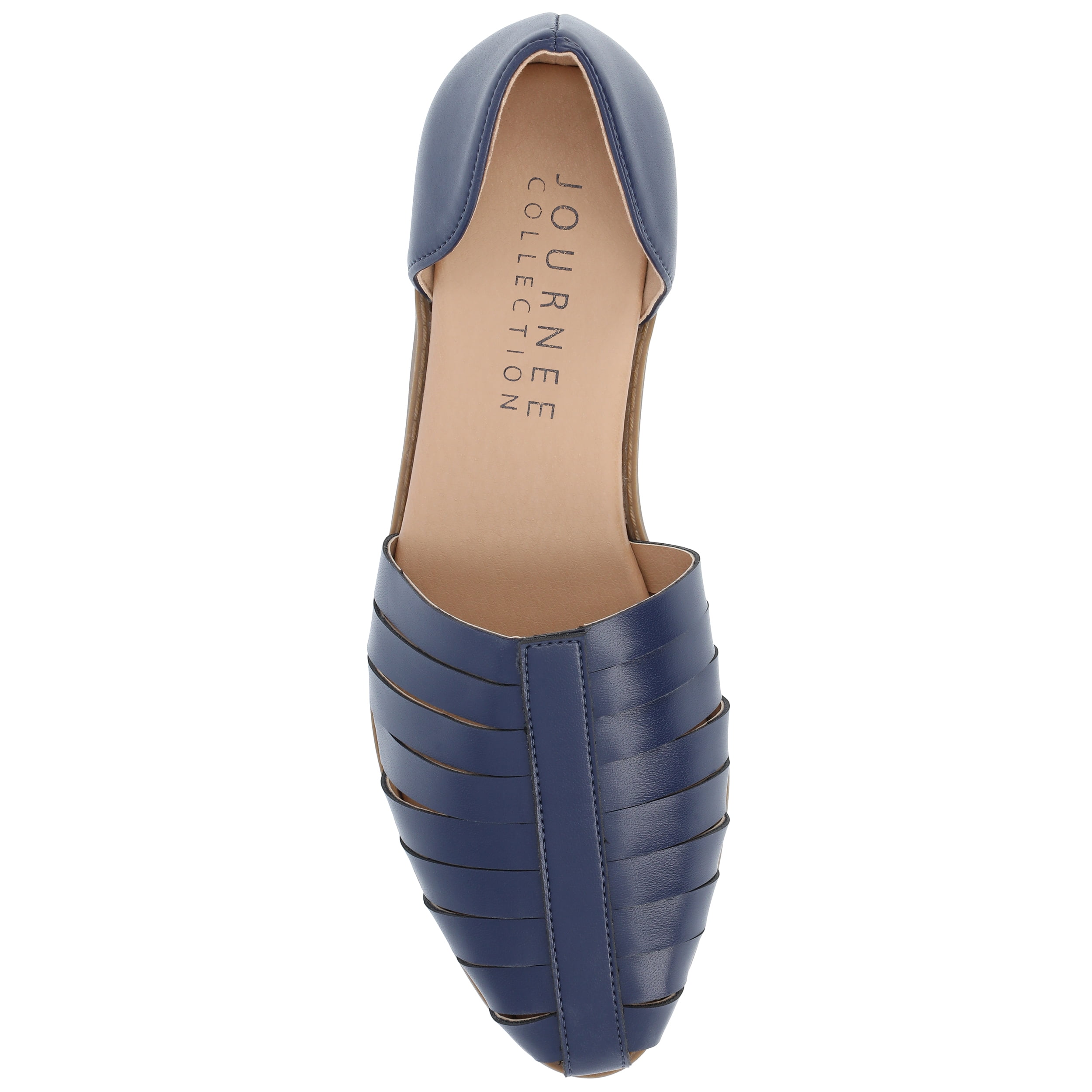 Journee Womens Anyah Ankle Cuff Slip On Almond Toe Flats