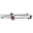 thumbnail image 2 of Mooneye 925 Sterling Silver Stackable Wedding Garnet Five Stone Women Ring, 2 of 3