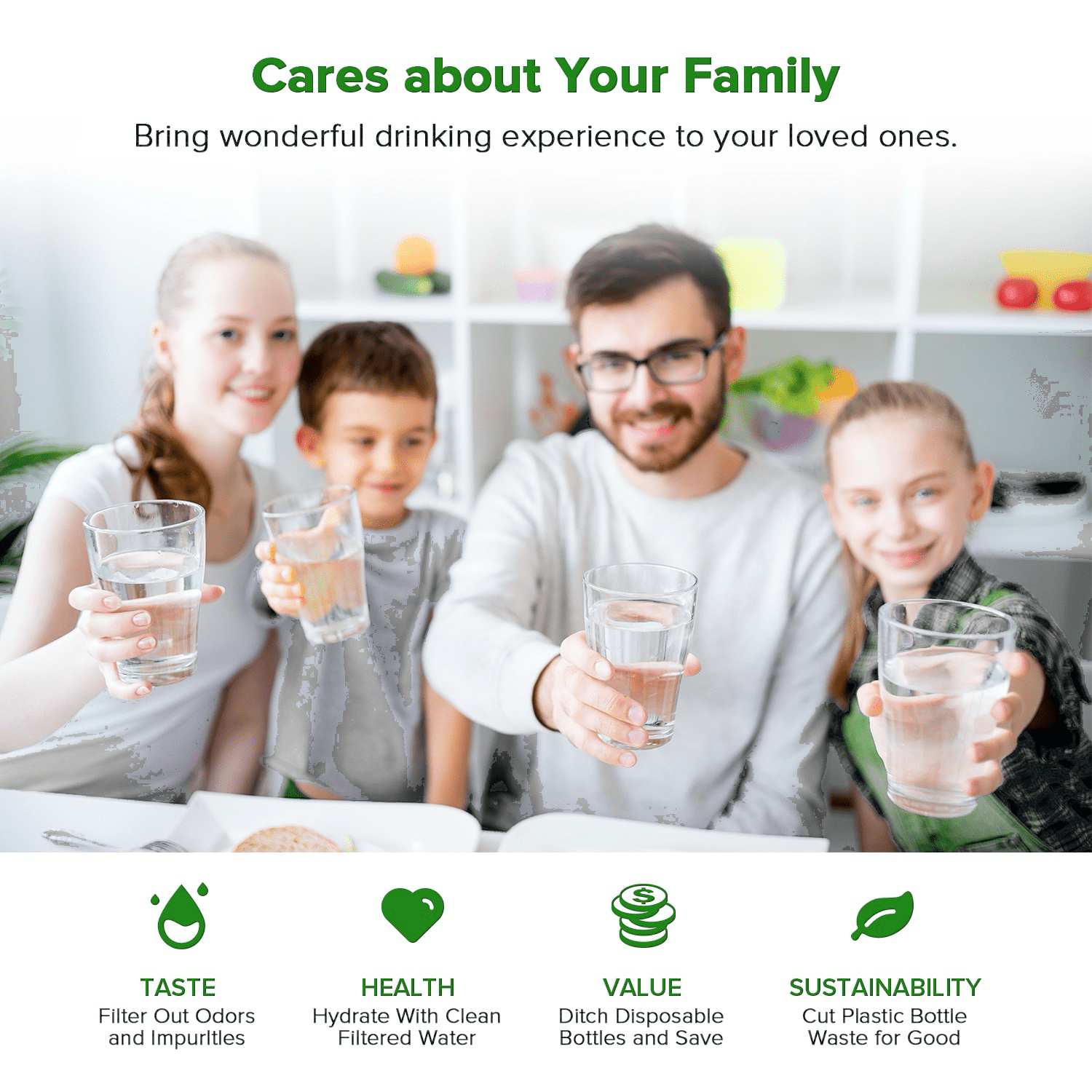 EDR1RXD1 Water Filter 1 Replacement Compatible with W10295370A,Filter 1,WHR1RXD1,EDR1RXD1B,46-9081,46-9930,P8RFWB2L,P4RFWB,3 Pack