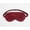Burgundy, variant on 8 x 4 in. Hamsa Emerald Embroidered Quilted Eyemask