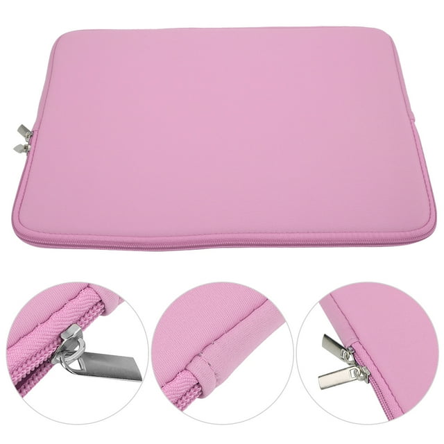 Laptop Sleeve, Exquisite Tailoring Minimalist Design British Style Smooth Metal Zipper Portable Handbag with Secure Protection for 14 15 15.6 Inch Laptop Tablet PC