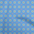 thumbnail image 1 of oneOone Cotton Cambric Blue Fabric Floral Retro Diy Clothing Quilting Fabric Print Fabric By Yard 42 Inch Wide, 1 of 4