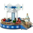 thumbnail image 5 of Northlight LED Lighted Animated and Musical Carnival Ride Christmas Village Display - 12", 5 of 7