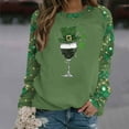 thumbnail image 5 of mihongmao Women's Saint Patrick's Day T Shirts Women Fashion St. Patrick's Day Casual Printed Round Neck Loose Long Sleeve Capless Sweatshirt Top Multicolor XL, 5 of 5