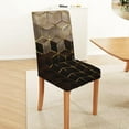 thumbnail image 4 of 6 Pcs Black and Gold Chair Covers, Conference Room Chair Covers, Restaurant Chair Covers, Kitchen Chair Covers, Chair Covers High Elasticity Removable, 4 of 6