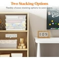 thumbnail image 6 of 12 Pack Plastic Multi-Purpose Storage Box with Latching Lids, Clear A4, 8.5" x 11" Letter Size Paper Storage, Storage Containers for Board Game, Craft, Document, Magazine, Art Supplies, 6 of 9