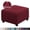 Wine Red, variant on Square Ottoman Covers Ottoman Slipcovers Folding Storage Stool Furniture Protector Form Fit with Elastic Bottom, Stretch High Spandex Small Checks Jacquard Fabric Wine Red S 13"- 17"