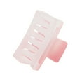 thumbnail image 4 of Unique Bargains 1 Pc Elegant Rectangle Frosted Hair Clips Hairdo Clip for Home Gradient Pink, 4 of 5