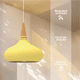 thumbnail image 3 of Lampara De Techo Colgante Macaron Retro Con Madera 20 Cm de Diámetro ilios innova  Amarilla, 3 of 9