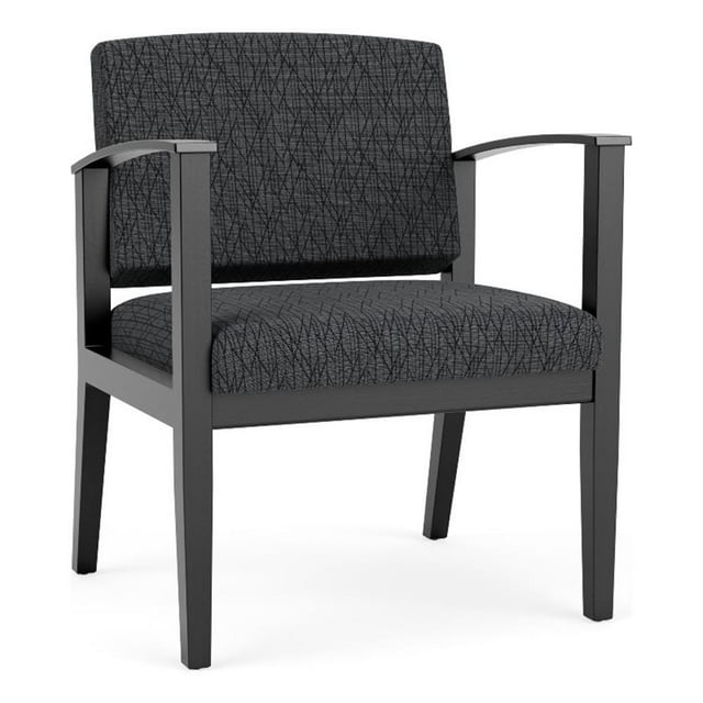 Pemberly Row Fauteuil Grand d'Invité pour Réception, Noir/noir Nocturne Adler