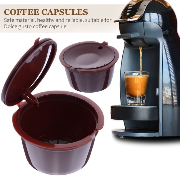 YSNOOWE 3Ud Tazas De Para Cápsulas De Café Reutilizables Plásticas En Color Marrón Para Café
