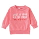thumbnail image 1 of Gibobby Conjuntos de día de San Valentín para niñas y niños, estampado de letras, cuello redondo, sudaderas de manga larga, camiseta, pulóver, Tops(Rosa, 18-24 Meses), 1 of 5